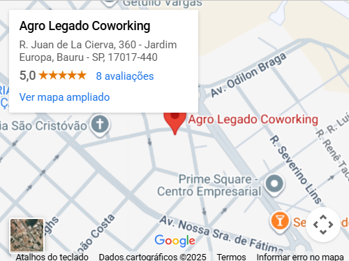 Mapa da localização